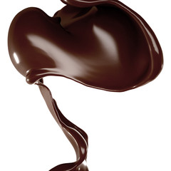 Splash of fluid. 3d illustration, 3d rendering.