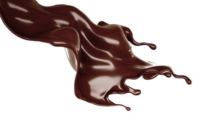 Splash of fluid. 3d illustration, 3d rendering.