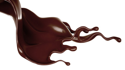 Splash of fluid. 3d illustration, 3d rendering.