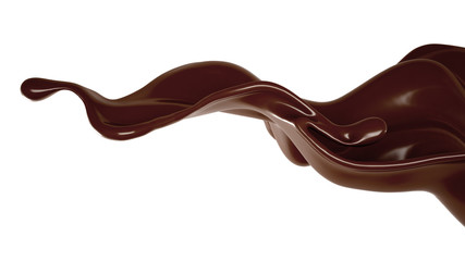 Splash of fluid. 3d illustration, 3d rendering.