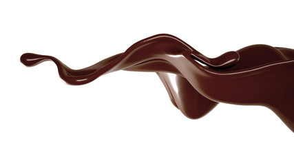 Splash of fluid. 3d illustration, 3d rendering.