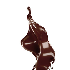 Splash of fluid. 3d illustration, 3d rendering.
