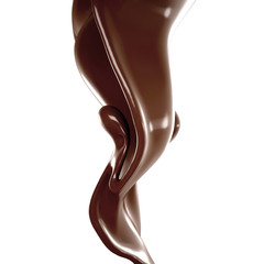 Splash of fluid. 3d illustration, 3d rendering.