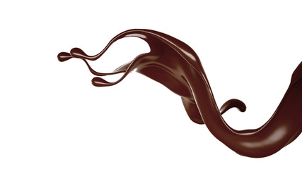 Splash of fluid. 3d illustration, 3d rendering.