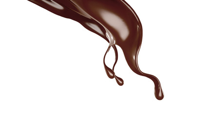 Splash of fluid. 3d illustration, 3d rendering.