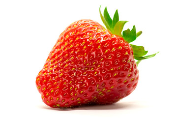 Fresh and tasty strawberry isolated on white background