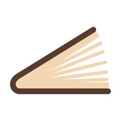 Flat book icon. Library books, open dictionary page and encyclopedia on stand. Pile of paper magazines, ebook globe and novel booklet, publishing vector isolated symbol