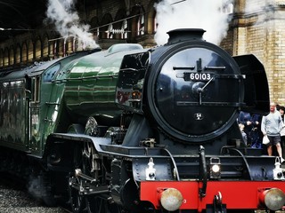 old steam locomotive, flying Scotsman 