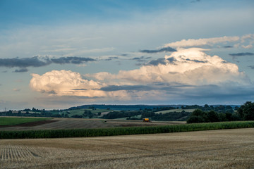 Obraz premium Abgeerntetes Stoppelfeld
