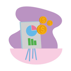 Office elements and business symbols