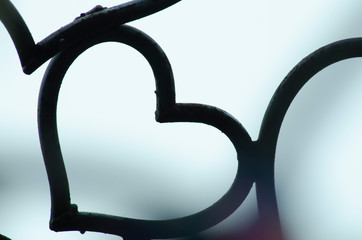 An image of a metal heart