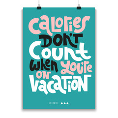 Hand drawn Quotes about Vacation