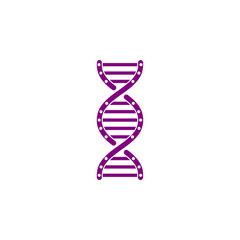 DNA, genetic sign, medical , health purple color icon