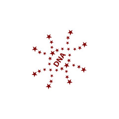 DNA, genetic sign, medical , health maroon color icon