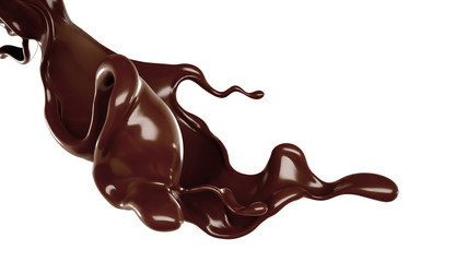 Splash of fluid. 3d illustration, 3d rendering.