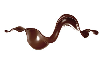 Splash of fluid. 3d illustration, 3d rendering.