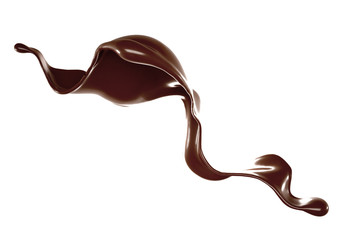 Splash of fluid. 3d illustration, 3d rendering.