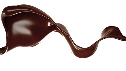 Splash of fluid. 3d illustration, 3d rendering.