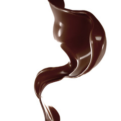 Splash of fluid. 3d illustration, 3d rendering.