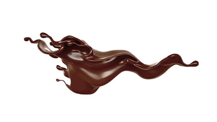 Splash of fluid. 3d illustration, 3d rendering.