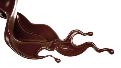 Splash of fluid. 3d illustration, 3d rendering.