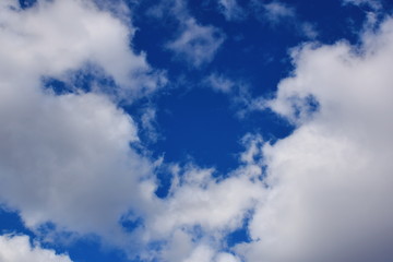 blue sky with clouds