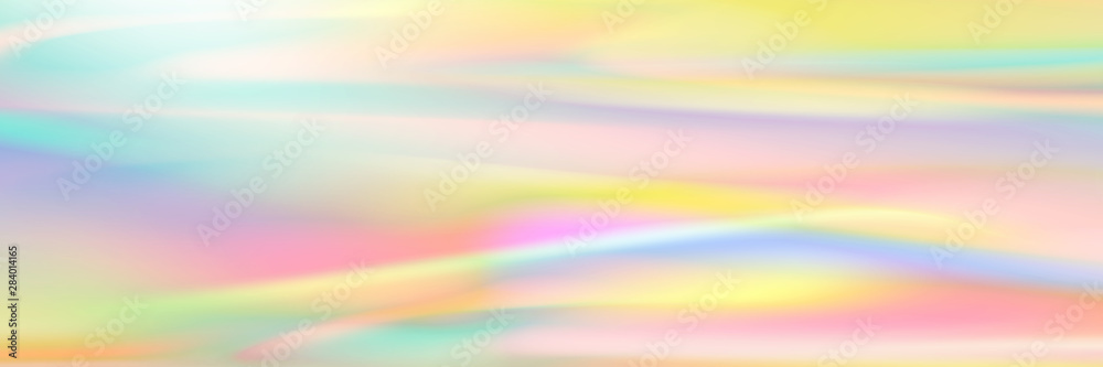 Poster horizontal abstract pastel holographic texture design for pattern and background