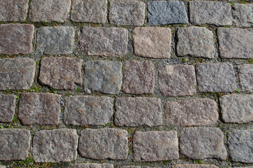 texture of old stone pavers