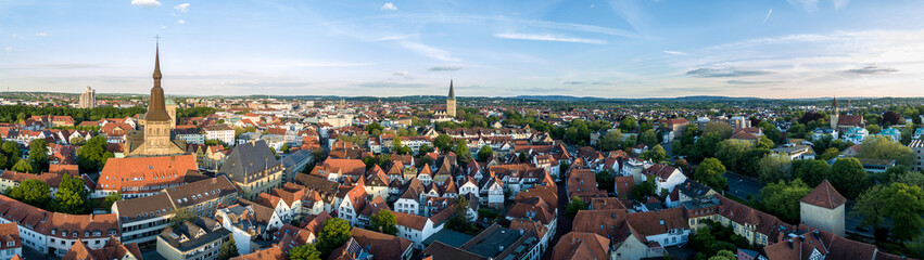 Osnabrück von oben - obrazy, fototapety, plakaty