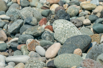 Nice background image of big pebbles on a beach