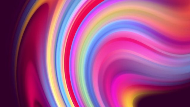 Gradient of rainbow colors are cyclically shifting in loop. It is 4k beautiful abstract background with seamless looping animation for holiday presentations or trendy stuff in motion design style. 22