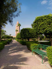 Obraz premium Morocco, Marrakech, Koutoubia Mosque