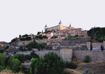 Fototapeta na wymiar Toledo, Spain old town cityscape at the Alcazar