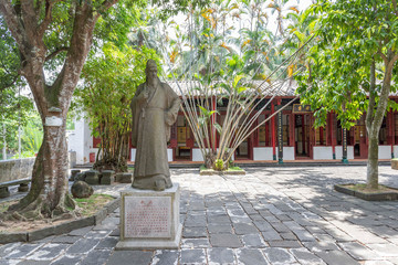 statue in park Wugong Temple, Haikoy, Hainan, China