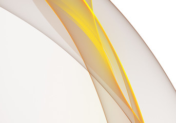 Abstract background waves. White and yellow abstract background for business card or wallpaper