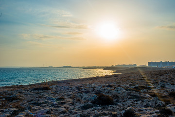 Obraz premium Ayia Napa panorama at sunset