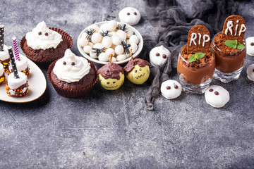 Assortment of Halloween treat for party