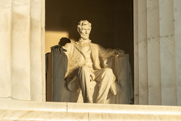 Lincoln Memorial sculpture stature in Washington DC