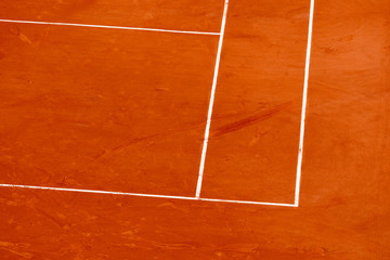 View on a tennis Clay court - 284025780