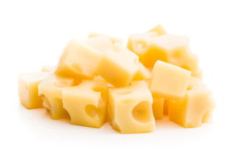 The cheese cubes.