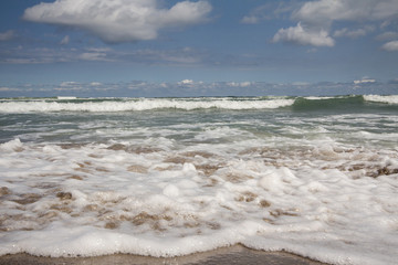scenic view of the sea and waves
