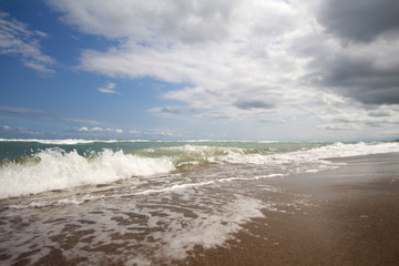 scenic view of the sea and waves