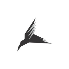 Eagle Silhouette logo design vector