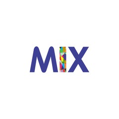 Letter MIX logo design vector