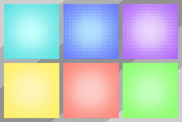 Fototapeta premium set of backgrounds in pop art style EPS 10