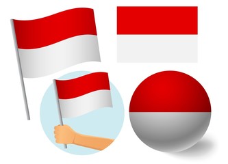 Monaco flag icon set