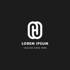 Logo Letter N Unique, Concept Letter N Monogram, Simple Design.