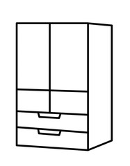 冷蔵庫２(線画)