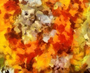 Abstract art painted texture background. Textured oil strokes and splashes on canvas. Simple creativity pattern for design. Close up macro palette in mixed colors. Original grunge backdrop.