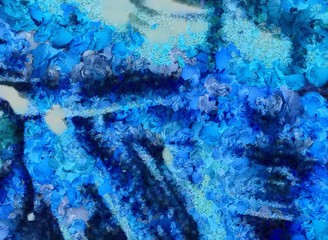 Colorful scratched grunge texture. Dry oil strokes background. Design pattern.